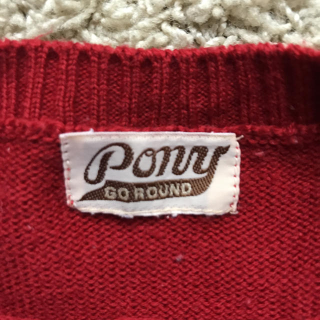 PONY GO ROUND(ポニーゴーラウンド)のPONY GO ROUND ボーダーセーター キッズ/ベビー/マタニティのベビー服(~85cm)(ニット/セーター)の商品写真