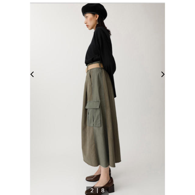 MOUSSY BELTED MILITARYスカート 1