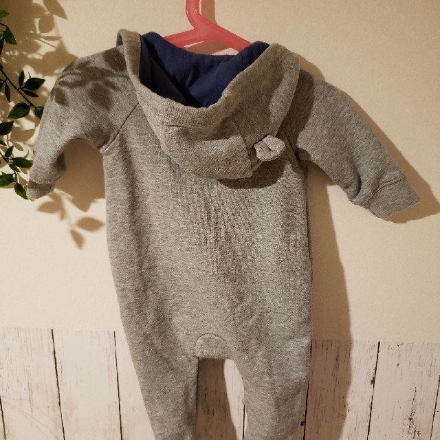 babyGAP(ベビーギャップ)のbabyGAP くま耳 裏起毛カバーオール キッズ/ベビー/マタニティのベビー服(~85cm)(カバーオール)の商品写真