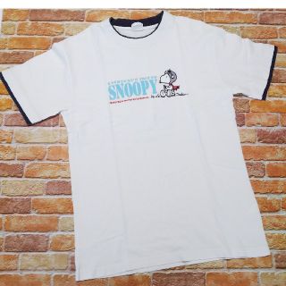 スヌーピー(SNOOPY)のスヌーピー　半袖Tシャツ　ホワイト　サイズM(Tシャツ/カットソー(半袖/袖なし))