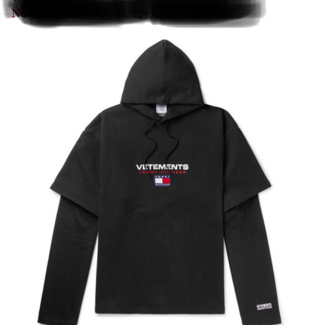 登坂広臣さん愛用ブランド。試着のみ！VETEMENTS.トミーコラボパーカー