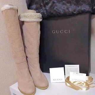 グッチ(Gucci)のグッチ♡GUCCI♡ムートン ブーツ ロング(ブーツ)