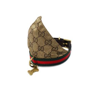 グッチ(Gucci)の【やま様専用】　194205　シェリーライン　ペット用首輪　32-37cm(犬)