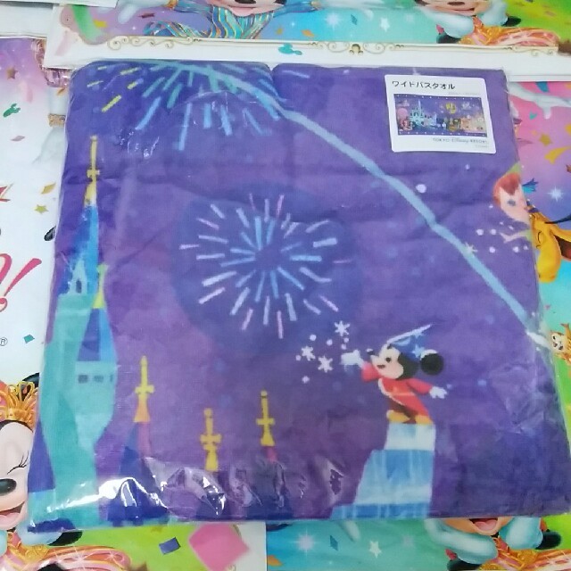 ディズニー イッツァスモールワールド ワイドバスタオル フェイスタオル