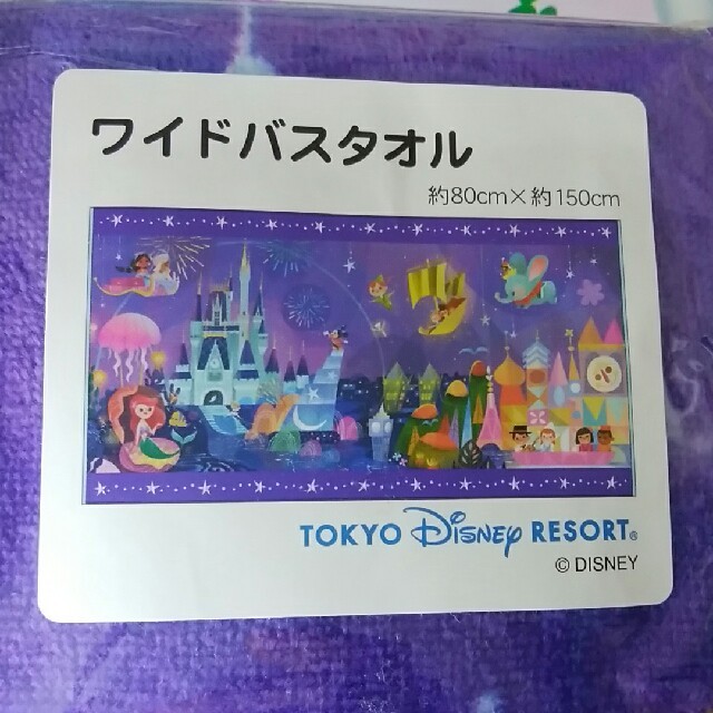 ディズニー イッツァスモールワールド ワイドバスタオル フェイスタオル