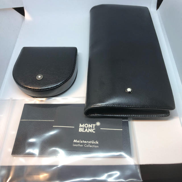 MONTBLANC - 伊勢丹購入 モンブラン 高級レザー長財布とコインケースの