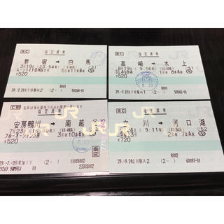 501d様専用 使用済 JR臨時列車指定券(鉄道乗車券)