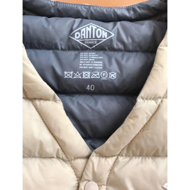 DANTON(ダントン)の【最終値下げ】DANTON ダウンベスト 40 美品 メンズのジャケット/アウター(ダウンベスト)の商品写真