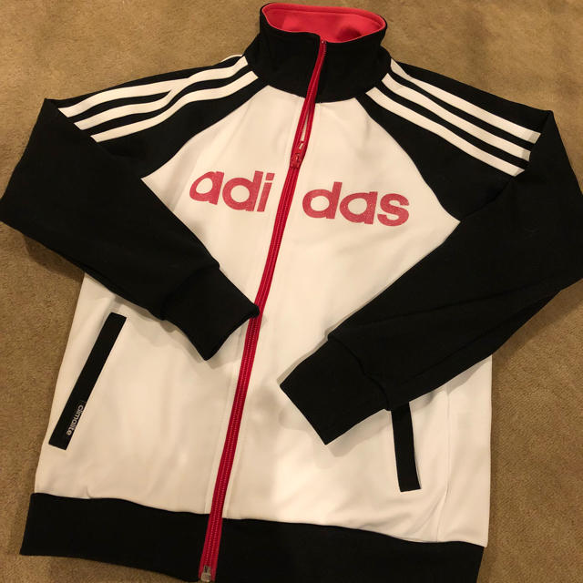 adidas(アディダス)のアディダス キッズジャケット 140 キッズ/ベビー/マタニティのキッズ服女の子用(90cm~)(ジャケット/上着)の商品写真