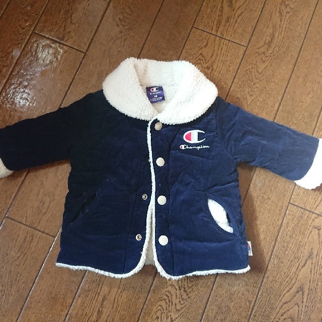 Champion(チャンピオン)のchampion　size80　コーデュロイ✕ボア中綿ジャケット キッズ/ベビー/マタニティのベビー服(~85cm)(ジャケット/コート)の商品写真