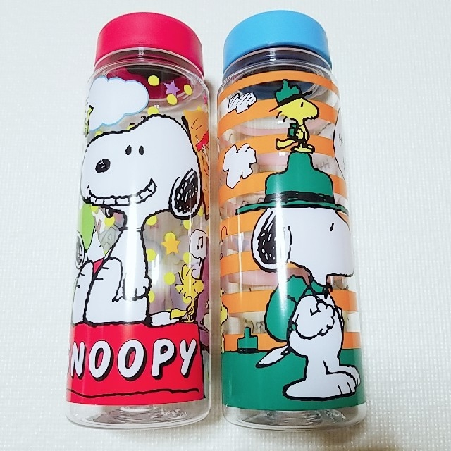 SNOOPY(スヌーピー)のスヌーピー ウォーターボトル 2本セット インテリア/住まい/日用品のキッチン/食器(タンブラー)の商品写真