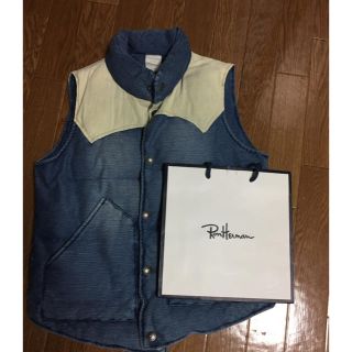 【未使用品】BUCK NUMBER　men's　ダウンベスト　茶　L