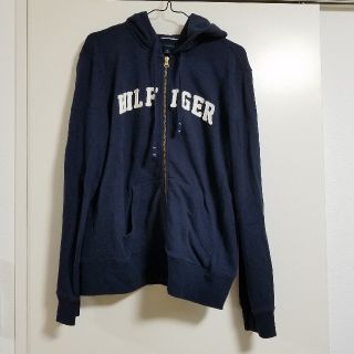 トミーヒルフィガー(TOMMY HILFIGER)のTOMMY HILFIGER　紺色ジップパーカー(パーカー)