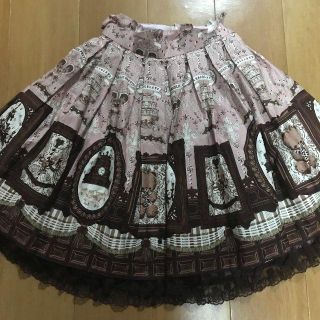 アンジェリックプリティー(Angelic Pretty)のMusee du chocolat スカート ピンク(ひざ丈スカート)