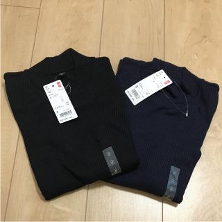 ユニクロ(UNIQLO)のハイネック ロングTシャツ 2枚★期間限定値下げ中★(Tシャツ(長袖/七分))