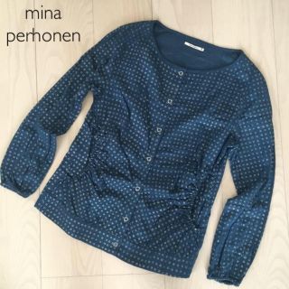 ミナペルホネン(mina perhonen)の値下げ！ ＊美品＊ ミナペルホネン hole 薄手 ブラウス(シャツ/ブラウス(長袖/七分))