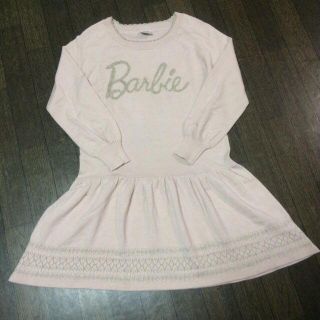 バービー(Barbie)のBarbie♡薄ピンクカラーニットOP(ミニワンピース)