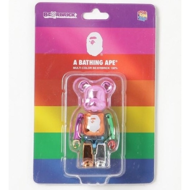 A BATHING APE(アベイシングエイプ)の100% 400% セット MULTI COLOR FOIL BE@RBRICK エンタメ/ホビーのフィギュア(その他)の商品写真