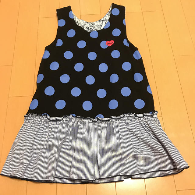 ScoLar(スカラー)の120cm☆スカラー☆リバーシブルワンピース キッズ/ベビー/マタニティのキッズ服女の子用(90cm~)(ワンピース)の商品写真