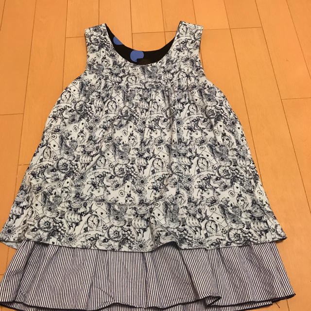 ScoLar(スカラー)の120cm☆スカラー☆リバーシブルワンピース キッズ/ベビー/マタニティのキッズ服女の子用(90cm~)(ワンピース)の商品写真