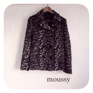 マウジー(moussy)のmoussyレオパードピーコート☻(ピーコート)