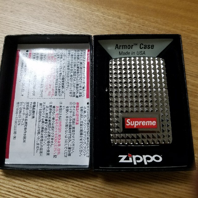★新品シルバー Supreme　Diamond Cut Zippo シルバー