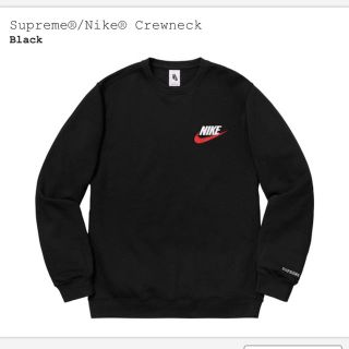 シュプリーム(Supreme)のsupreme 18aw nike crewneck black M 新品(スウェット)