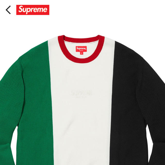 【L】Supreme Pique Crewneck