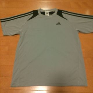 アディダス(adidas)の◆adidas◆ロゴ３本ラインTシャツ◆(Tシャツ/カットソー(半袖/袖なし))