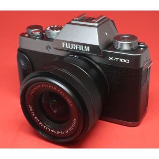 フジフイルム(富士フイルム)の本日10/8 7:00出品終了 FUJIFILM X-T100(ミラーレス一眼)