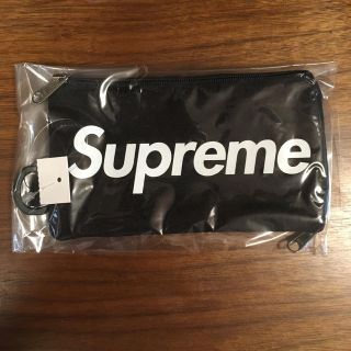 シュプリーム(Supreme)のブラック Supreme モバイルポーチ (モバイルケース/カバー)