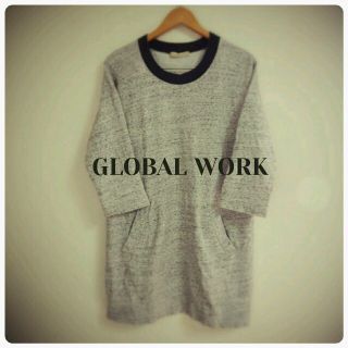 グローバルワーク(GLOBAL WORK)のGLOBAL WORK☆スウェットワンピ(ひざ丈ワンピース)