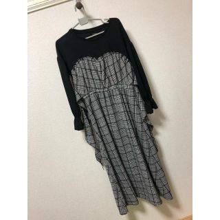 ダブルクローゼット(w closet)のw closet ビスチェ切替風ワンピース(ロングワンピース/マキシワンピース)