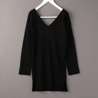 ユナイテッドアローズ(UNITED ARROWS)の6(ROKU)　WIDE RIB V-NECK KNIT　ニット (ニット/セーター)