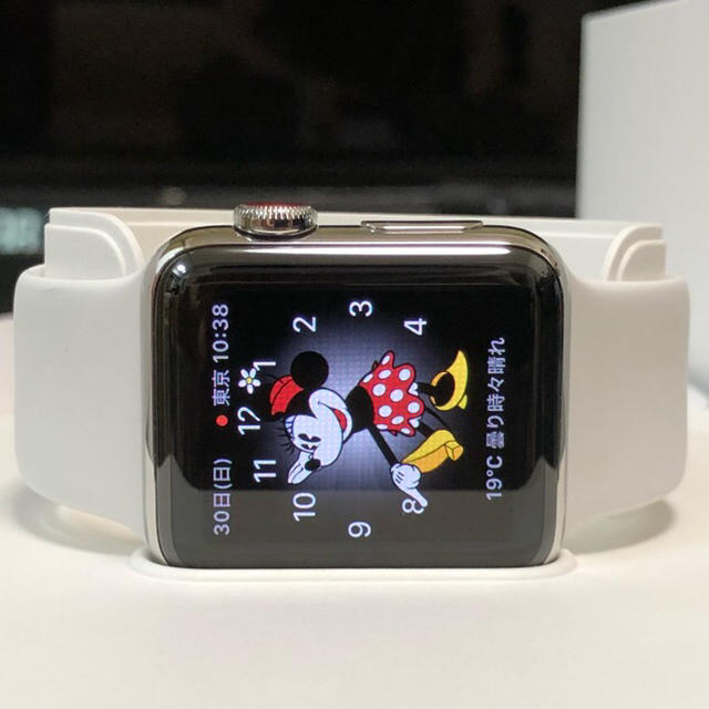 Apple Watch(アップルウォッチ)のApple Watch Series3（ステンレススチール）38mm スマホ/家電/カメラのスマートフォン/携帯電話(その他)の商品写真