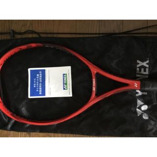 ヨネックス(YONEX)のヨネックス vコア100 G2 2018年9月発売 屋内でのみ試し打ちで使用(ラケット)