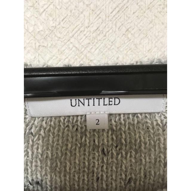 UNTITLED(アンタイトル)のUntitled アンタイトル ニット  レディース　Mサイズ レディースのトップス(ニット/セーター)の商品写真