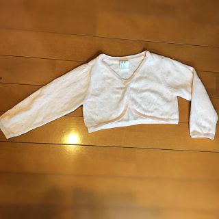 エイチアンドエム(H&M)のH&M ショート丈カーディガン ピンク 80cm(カーディガン/ボレロ)