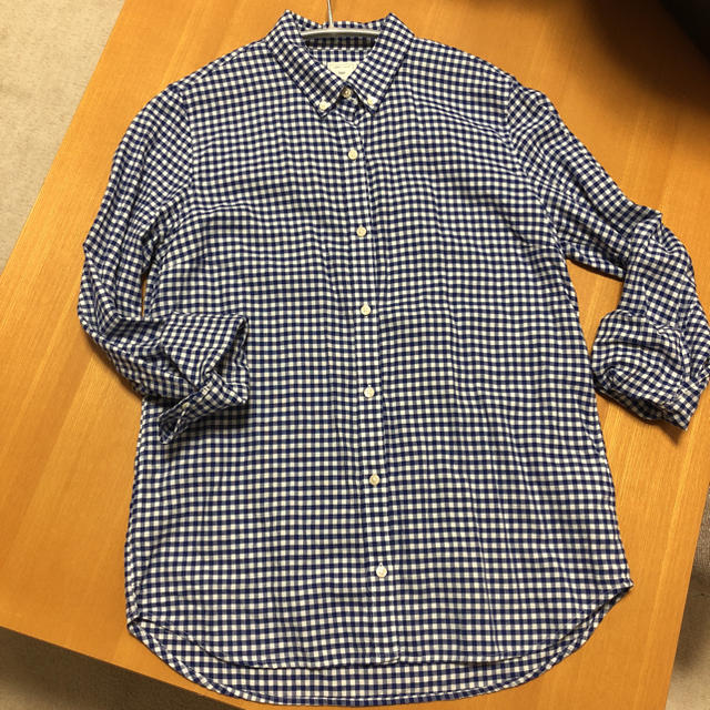 GAP(ギャップ)のGAPギンガムチェックシャツ美品 レディースのトップス(シャツ/ブラウス(長袖/七分))の商品写真