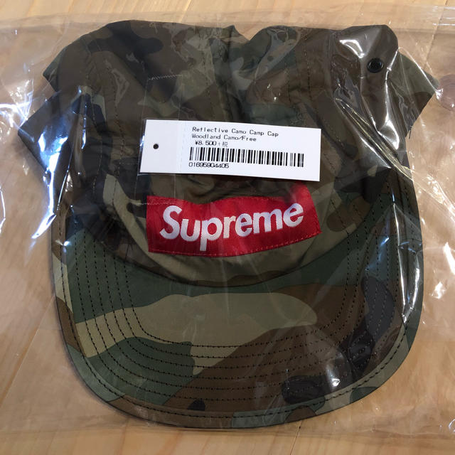 supreme reflective camo camp cap 新品定価割れ！