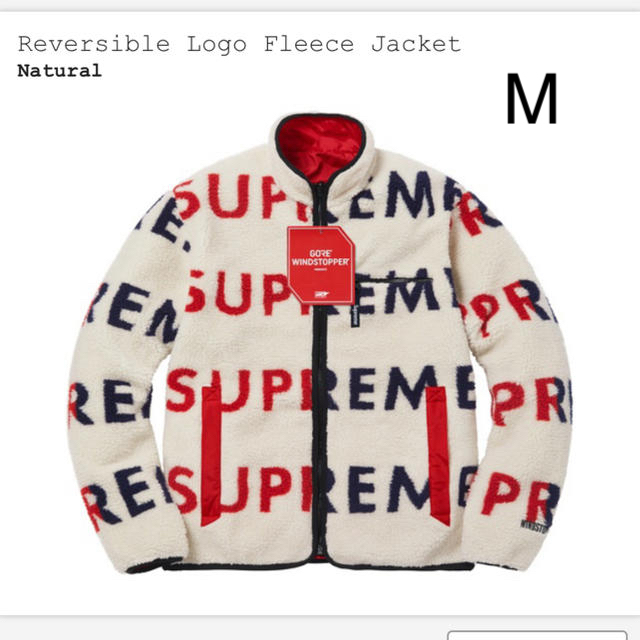M】Reversible Logo Fleece Jacket Natural - ブルゾン