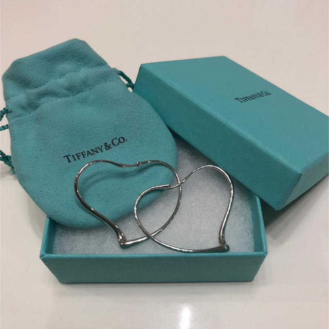 Tiffany&Co オープン ハート フープ ピアス