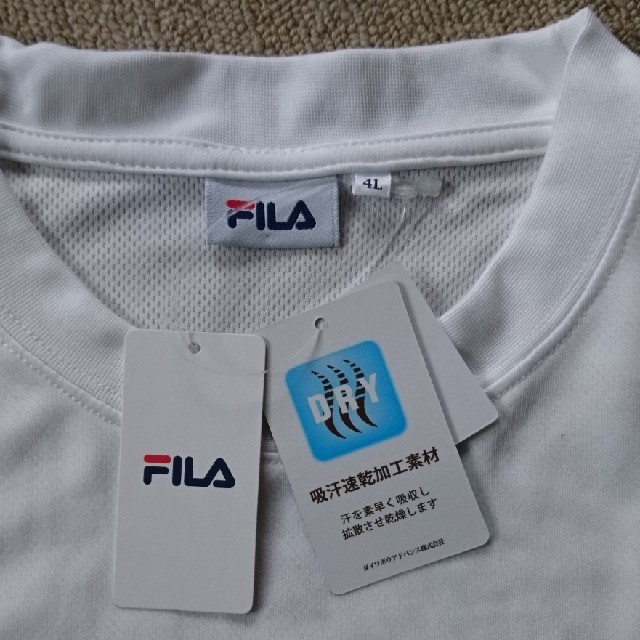 FILA(フィラ)の大きいサイズ FILA ドライTシャツ 4L メンズのトップス(Tシャツ/カットソー(半袖/袖なし))の商品写真