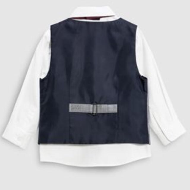 NEXT(ネクスト)のNEXT ボーイズ シャツ&チェックベスト&蝶ネクタイセット キッズ/ベビー/マタニティのキッズ服男の子用(90cm~)(ドレス/フォーマル)の商品写真