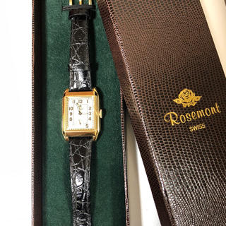 Rosemont スクエア腕時計 ゴールド ロゼモン 人気モデル(腕時計)