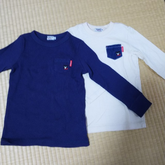 DOUBLE.B(ダブルビー)のダブルＢ ロンＴ２枚セット キッズ/ベビー/マタニティのキッズ服男の子用(90cm~)(Tシャツ/カットソー)の商品写真