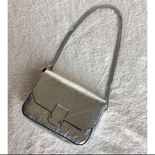 ザラ(ZARA)の新品 未使用 ZARA 2way ミニ ショルダーバッグ クロスボディ シルバー(ショルダーバッグ)