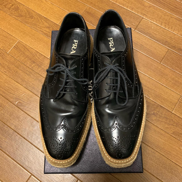 初売り PRADA プラダ エスパドリーユ ウィングチップ 11ss