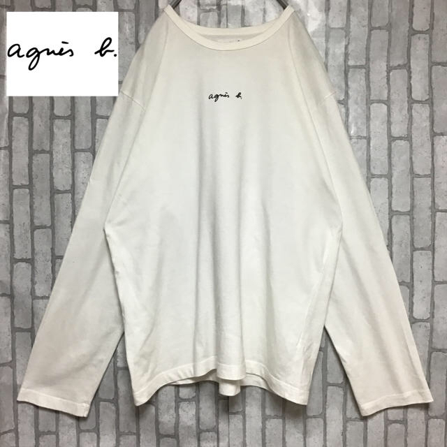 agnes b.(アニエスベー)の【アニエスベー】【ロゴ ワンポイント】【ヨーロッパ製】【長袖 ロングTシャツ】 メンズのトップス(Tシャツ/カットソー(七分/長袖))の商品写真