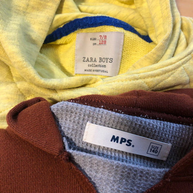 ZARA KIDS(ザラキッズ)の＊ZARA・MPS＊ 男児パーカー2枚セット キッズ/ベビー/マタニティのキッズ服男の子用(90cm~)(Tシャツ/カットソー)の商品写真